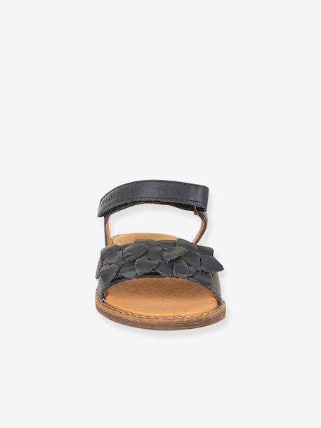 Sandales en cuir pour fille LORE FLOWERS froddo bleu foncé+lavande+rose doré+tomette 5 - vertbaudet enfant 