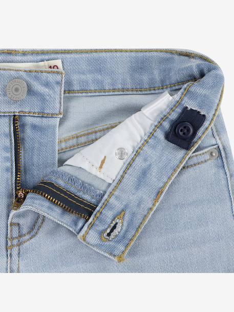 Short en jean Girlfriend shorts LEVI'S bleu+denim bleached 11 - vertbaudet enfant 
