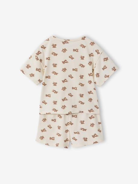 Lot 2 pyjamas ours court et long écru 8 - vertbaudet enfant 