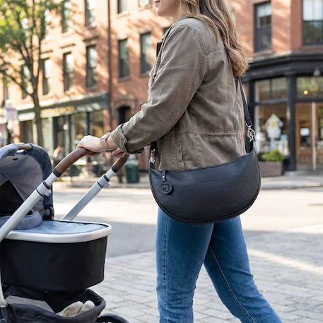 Sac bandoulière sac à langer london Bleu marine+Bordeaux+Marron+Noir 16 - vertbaudet enfant 