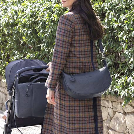 Sac bandoulière sac à langer london Bleu marine+Bordeaux+Marron+Noir 18 - vertbaudet enfant 