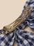 Barrette fille grand noeud vichy Vichy jaune+Vichy marine 8 - vertbaudet enfant 