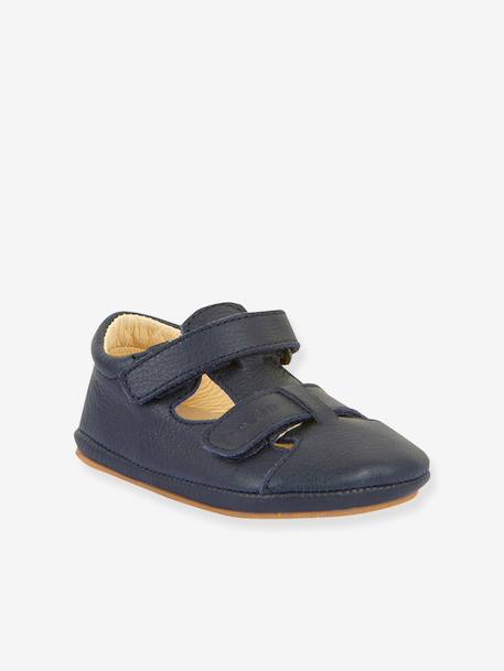 Sandales barefoot fille bébé Froddo bleu foncé+rose clair 1 - vertbaudet enfant 