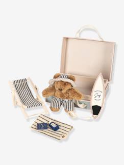Jouet-Jeux d'imagination-Coffret set voyage mini peluche KONGES SLOJD