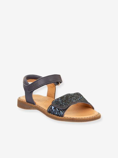 Sandales LORINE SPARKLE fille Froddo bleu foncé+doré+lavande 1 - vertbaudet enfant 