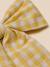 Barrette  grand noeud vichy Vichy jaune+Vichy marine 2 - vertbaudet enfant 