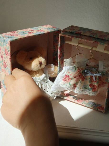 Mini peluche à habiller KONGES SLOJD rose 2 - vertbaudet enfant 