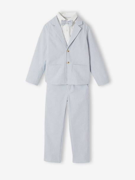 Ensemble cérémonie garçon 4 pièces bleu ciel 5 - vertbaudet enfant 