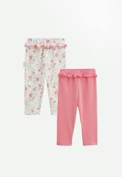 Lot de 2 leggings enfant anaelle  - vertbaudet enfant
