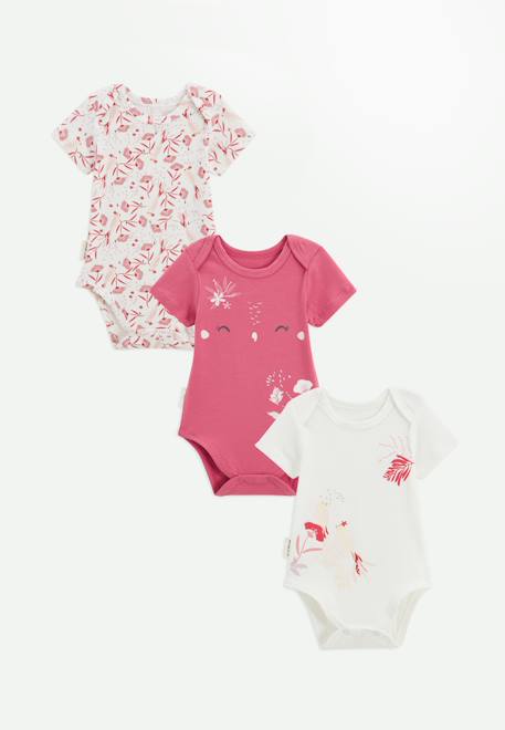 Lot de 3 bodies bébé manches courtes camila Rose 1 - vertbaudet enfant 