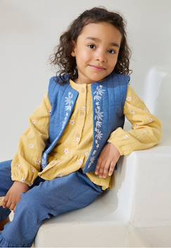 Bébé-Manteau, combipilote, nid d'ange-Veste sans manches enfant en chambray camila