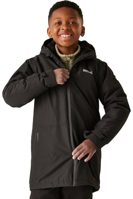 Veste imperméable farbank  farbank ii Denim sombre+Noir 10 - vertbaudet enfant 