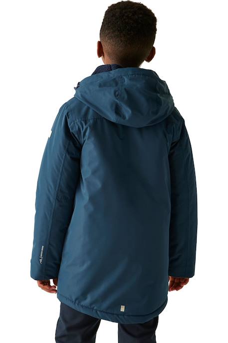 Veste imperméable farbank  farbank ii Denim sombre+Noir 4 - vertbaudet enfant 