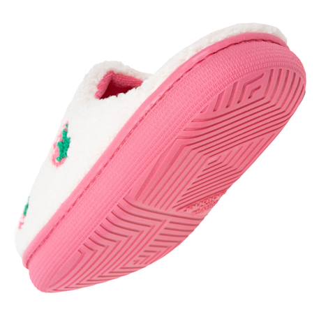 Chaussons mules sherpa fraise, semelle bloup xtra confort, amorti souple Ivoire 5 - vertbaudet enfant 