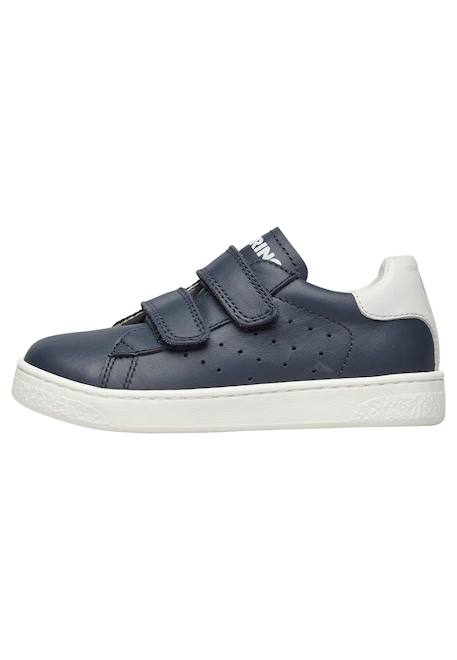 Baskets en cuir hasselt 2 vl. Blanc-bleu+Blanc-bleu-+Céleste+Marine+Marine- 23 - vertbaudet enfant 