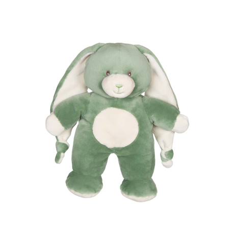 Doudou lapin doux avec longues oreilles - 28 cm Blue+Brown+Pink+Vert 8 - vertbaudet enfant 