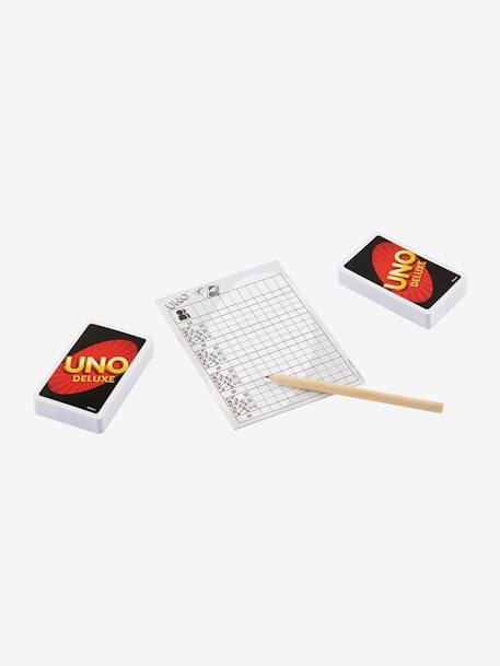 Jeu de cartes Uno Deluxe MATTEL ROUGE 3 - vertbaudet enfant 