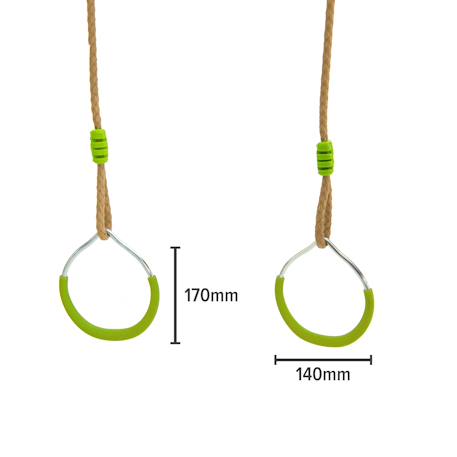 Anneaux pour portique  métal Marron - vert 3 - vertbaudet enfant 