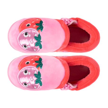 Chaussons bottillons velours maintien renforcé, fermeture zip, simple à enfiler Rose 2 - vertbaudet enfant 