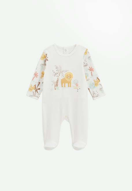 Pyjama bébé auguste Ecru 1 - vertbaudet enfant 