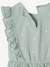 Robe fille en seersucker manches volantées blanc imprimé+carreaux rouge+vanille+vert sauge 17 - vertbaudet enfant 