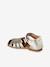 Ballerines fille cuir ouverte or 3 - vertbaudet enfant 