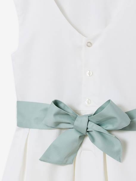 Robe de cérémonie motifs fleurs fille blanc+blanc imprimé+bleu clair+rose imprimé+rose pâle 5 - vertbaudet enfant 