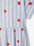 Robe fille jersey confortable rayé bleu+rayé rose 3 - vertbaudet enfant 