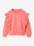 Sweat volant fantaisie corail 1 - vertbaudet enfant 