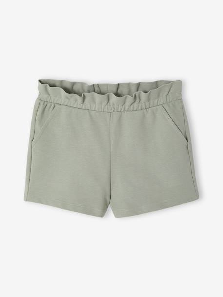 Lot de 2 shorts fille molleton léger mandarine+marine+vert d'eau 16 - vertbaudet enfant 