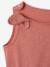Combinaison short fille bi matière gris ardoise+vieux rose 8 - vertbaudet enfant 