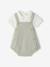 Ensemble 2 pièces barboteuse body bébé vert sauge 1 - vertbaudet enfant 