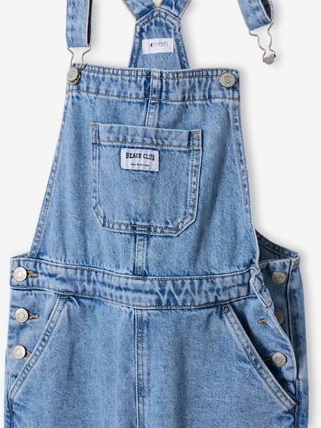 Salopette fille denim bleu clair 4 - vertbaudet enfant 