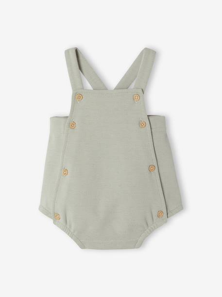 Ensemble 2 pièces barboteuse body bébé vert sauge 2 - vertbaudet enfant 