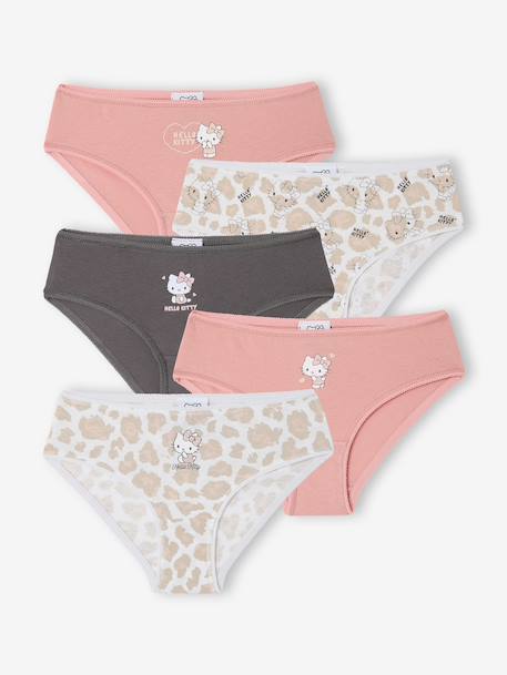 Lot de 5 culottes fille Hello Kitty coton blush 1 - vertbaudet enfant 