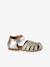 Ballerines fille cuir ouverte or 2 - vertbaudet enfant 