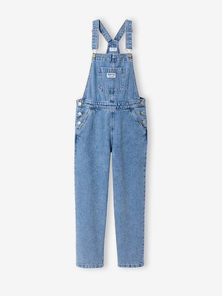Salopette fille denim bleu clair 2 - vertbaudet enfant 