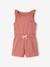 Combinaison short fille bi matière gris ardoise+vieux rose 6 - vertbaudet enfant 