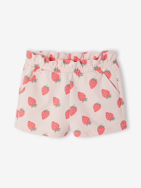 Lot de 2 shorts fille molleton léger mandarine+marine+vert d'eau 17 - vertbaudet enfant 