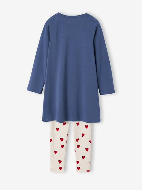 Lot de 2 pyjamas chemises de nuit legging bleu 6 - vertbaudet enfant 