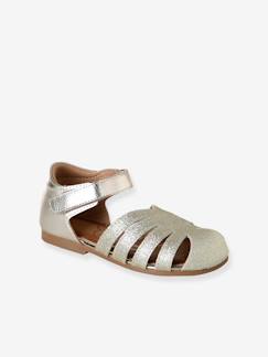 Chaussures-Ballerines fille cuir ouverte