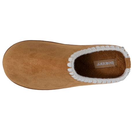 Chaussons mules à talon compensé de 3,5 cm, très confortables Cachou+Camel 9 - vertbaudet enfant 
