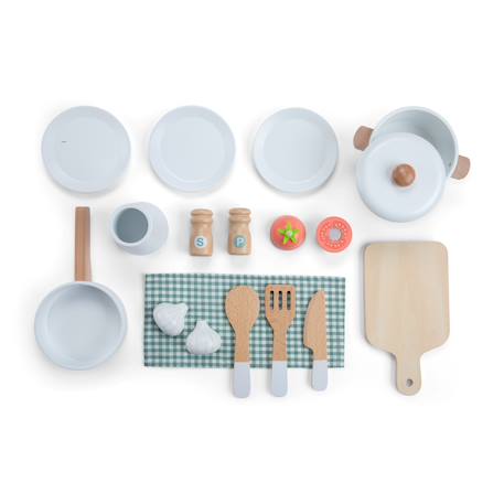 Kitchenette en bois pour enfant Gris+Rose+Vert 18 - vertbaudet enfant 