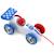 Voiture de course à tirer Blanc 2 - vertbaudet enfant 