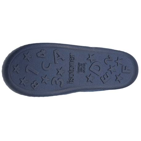 Chaussons mocassins velours, maintien souple, facile à enfiler, semelle flexible Marine 4 - vertbaudet enfant 