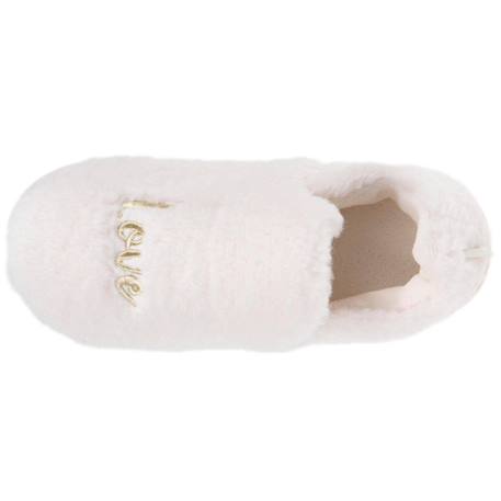 Chaussons charentaises suédine semelle bloup extra confort Ivoire+Noir 2 - vertbaudet enfant 