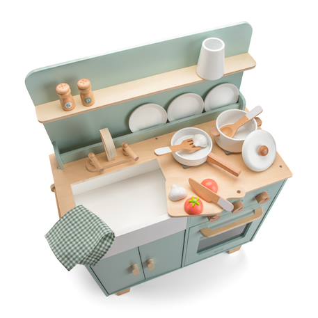 Kitchenette en bois pour enfant Gris+Rose+Vert 16 - vertbaudet enfant 
