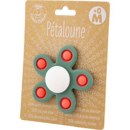 Spinner sensoriel fleur pétaloune pop Blanc+Vert 8 - vertbaudet enfant 