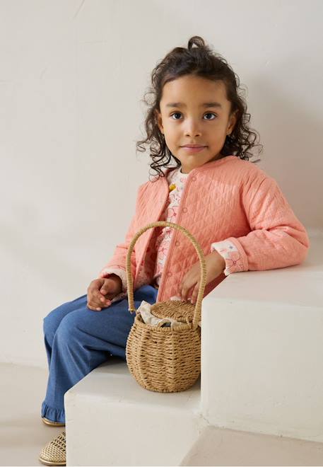 Veste réversible bébé en gaze de coton santa giulia Orange 1 - vertbaudet enfant 