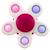 Spinner sensoriel fleur pétaloune pop Blanc+Vert 2 - vertbaudet enfant 